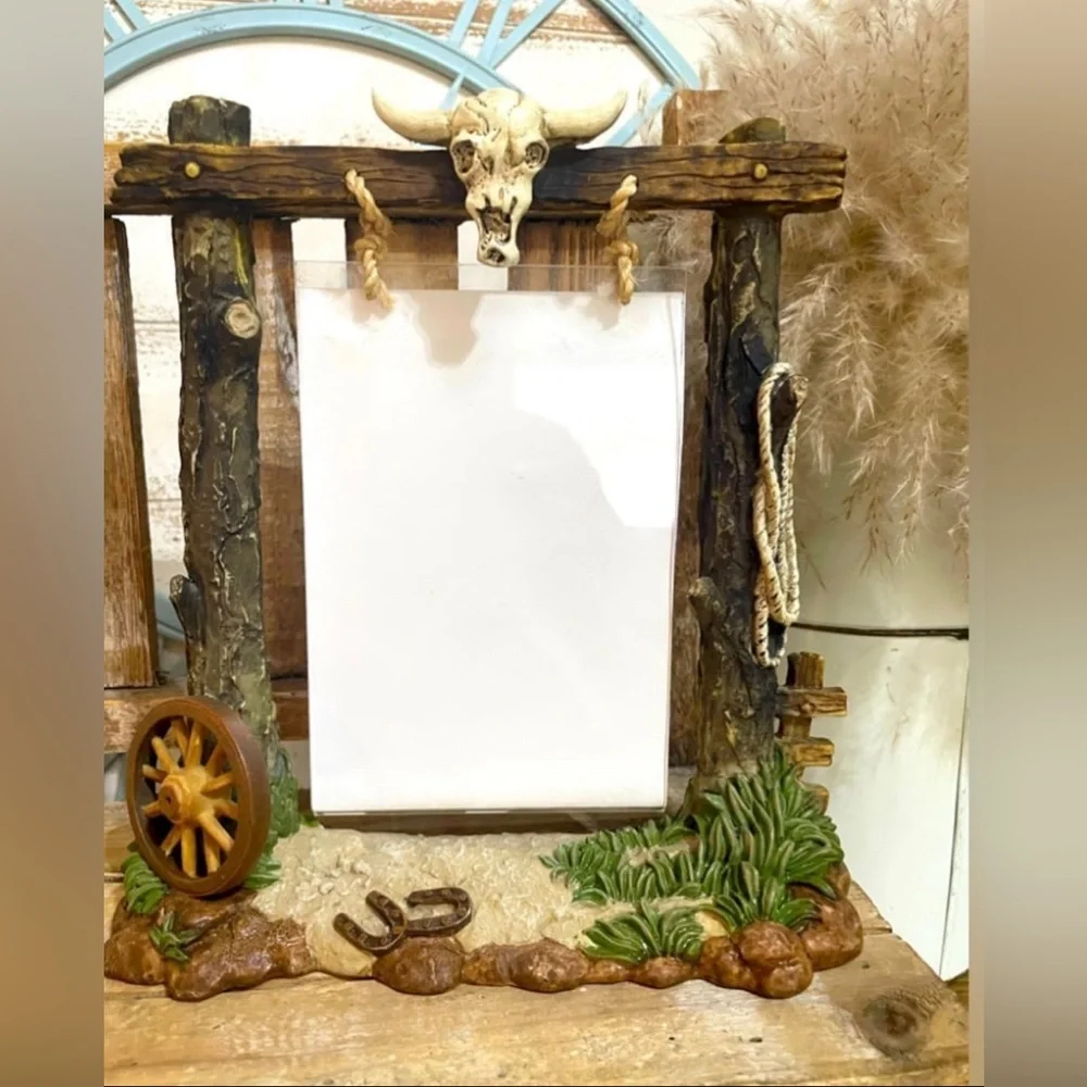 Western Southwestern Theme 4x6 3D Decorative Photo Frame -New